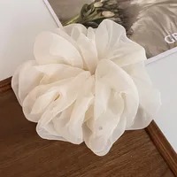 Scrunchie Cloudy Chiffon – Beige