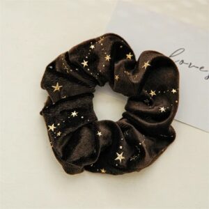 Scrunchie Velvet Galaxy - Cafe