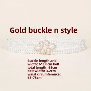 Cinturón Pearl Luxe Gold (65 - 75 Cm)