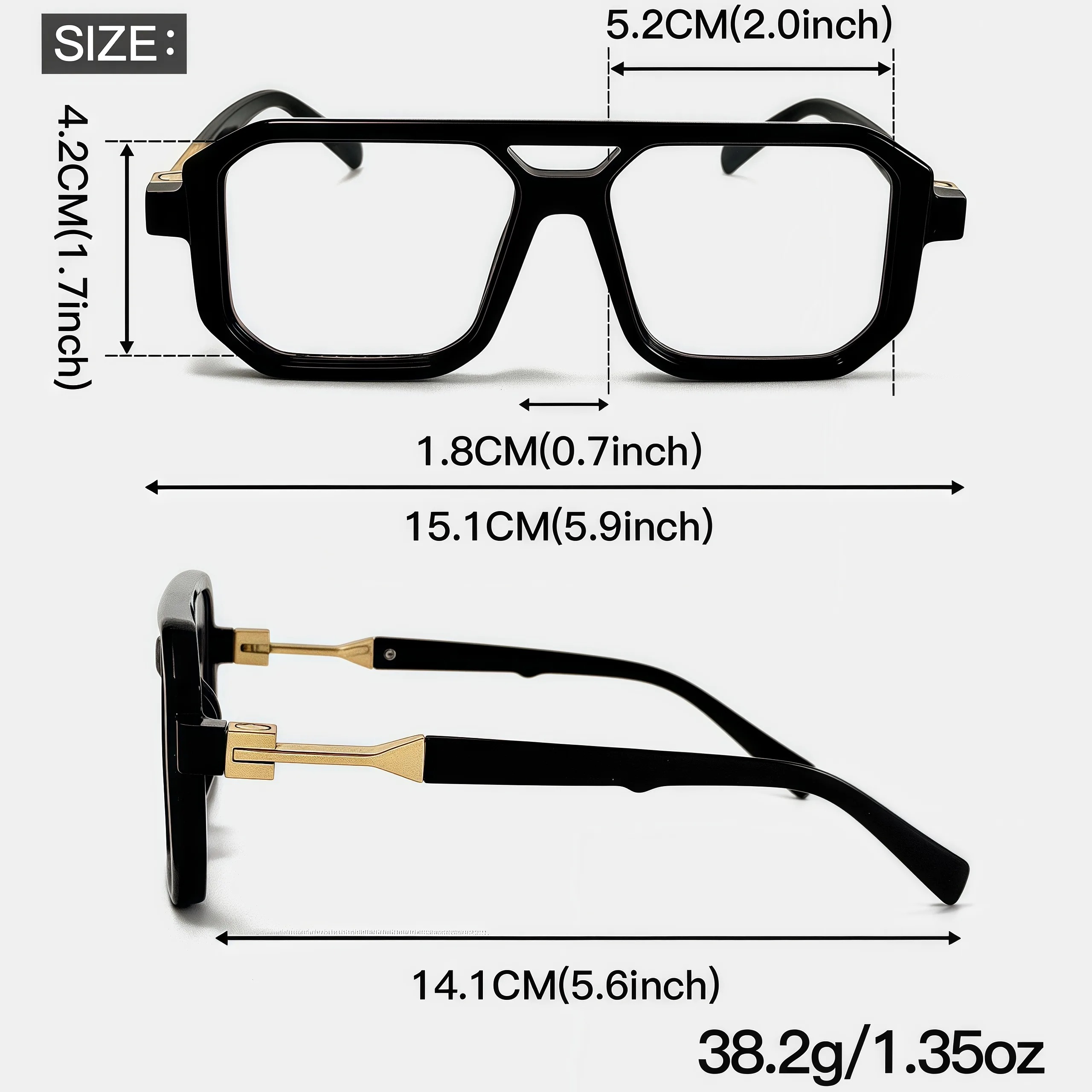 Lentes Urban Luxe - Negro - Imagen 2