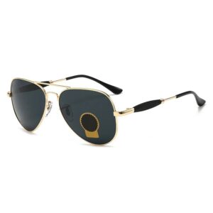 Lentes Aviator ''Ray Ban'' Protección UV - Armazón Dorado