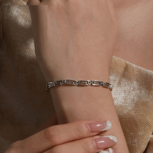 Pulsera Urban Chic Geométrica 18K Plateada