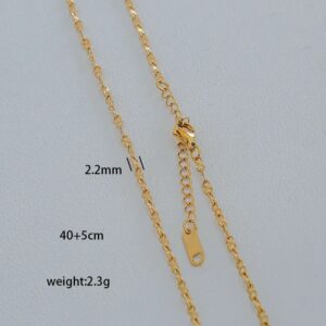 Cadena Twinkle Acero Inoxidable 18K